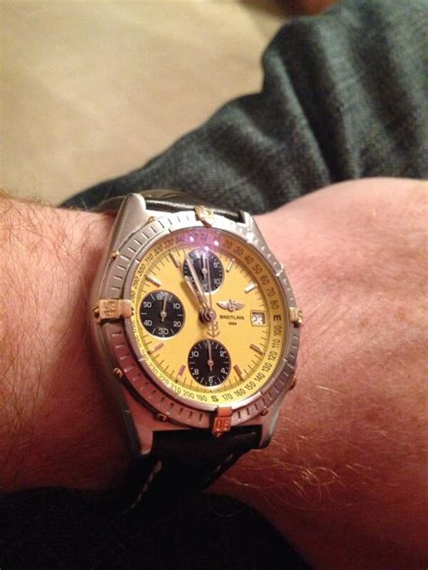 Breitling cockpit chronograph yellow